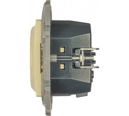 Розетка с заземлением с USB тип C - Legrand Etika - со шторками 16А 250В 1500мА 7,5Вт безвинтовые зажимы - слоновая кость  672388  Legrand