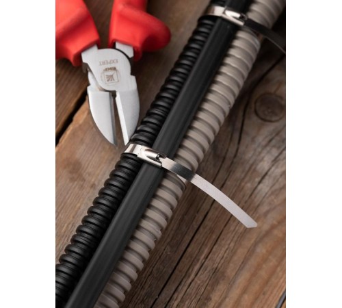 Хомут AISI 304 из нержавеющей стали, 4.6x150 (100 шт.) FlexLock PROximaplc-fl-tss-304-4.6x150EKF