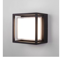 Уличный настенный светодиодный светильник Черный 1533 TECHNO LED