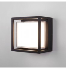 Уличный настенный светодиодный светильник Черный 1533 TECHNO LED