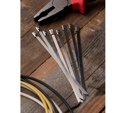 Хомут AISI 304 из нержавеющей стали, 4.6x150 (100 шт.) FlexLock PROximaplc-fl-tss-304-4.6x150EKF