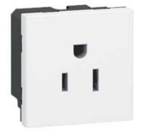 Розетка 0° одинарная, 127 В, 15A (белый) (SKS-US0 RW1)  6117204  OBO Bettermann