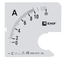 Шкала сменная для A721 10/5А-1,5 EKF PROxima  s-a721-10  EKF