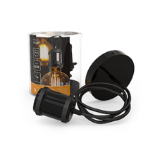 Светильник подвесной шнур под лампу Decor PL021 черный E27, 1 м, 1/40  PL021  Gauss