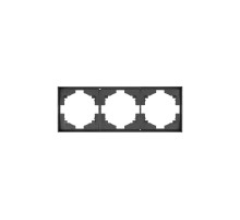 Рамка STRONG 3-постовая графит  KR-78-0753-6  Kranz