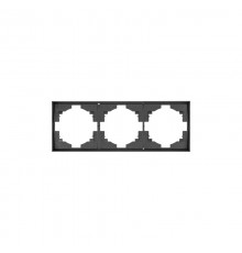 Рамка STRONG 3-постовая графит  KR-78-0753-6  Kranz