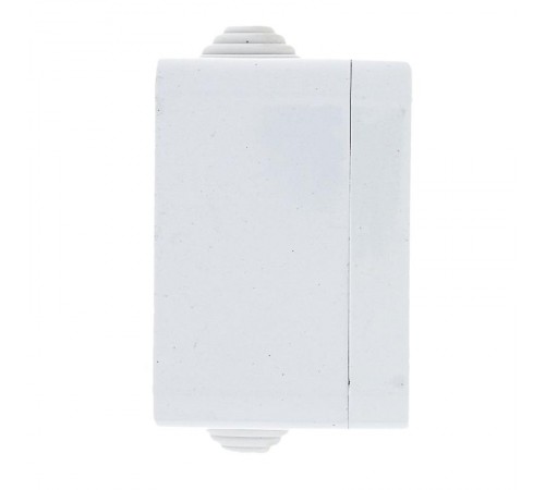 Прага Розетка 1-местная 16А с заземлением IP44 белая EKF  EKR16-028-10-44  EKF