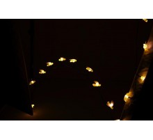 Светильник садовая гирлянда Садовая гирлянда Пчелки на солнечной батарее, ERASG024-03 5,8 м  Б0044218  ЭРА