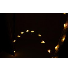 Светильник садовая гирлянда Садовая гирлянда Пчелки на солнечной батарее, ERASG024-03 5,8 м  Б0044218  ЭРА