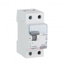 Выключатель дифференциальный (УЗО) TX - 2П - 25 А - тип AC - 30 мА - 2 модуля  403000  Legrand