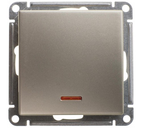 W59 Шампань Переключатель 1-клавишный с подсветкой 10АХ  VS610-157-4-86  SE