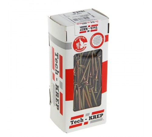 Саморезы универсальные 70х4,5 мм (150 шт) желтые - коробка с окном ( 0,677 кг)  113142  Tech-KREP