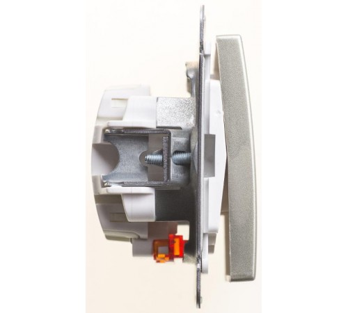 W59 Шампань Переключатель 1-клавишный с подсветкой 10АХ  VS610-157-4-86  SE