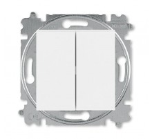 ABB Levit Белый / белый Выключатель кнопочный 2-кл.  3559H-A87445 03W  2CHH598745A6003  ABB