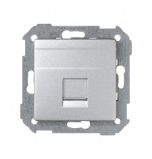 Simon 82 Адаптер со шторками на 1 коннектор UTP (RJ45), SYSTIMAX, S82, S82N, S82 Detail, графит  82008-93  Simon