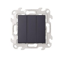 Simon 24 Графит Выключатель 3-кл.  2450391-038  Simon