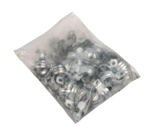 Скоба металлическая однолапковая СМО d21-22мм. (100шт.) EKF PROxima  sm-1-21-22  EKF