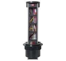 Встраиваемая мини-колонна с беспроводной зарядкой 15Вт, 8 модулей C-Line  cl-vmkwс-8-s  EKF