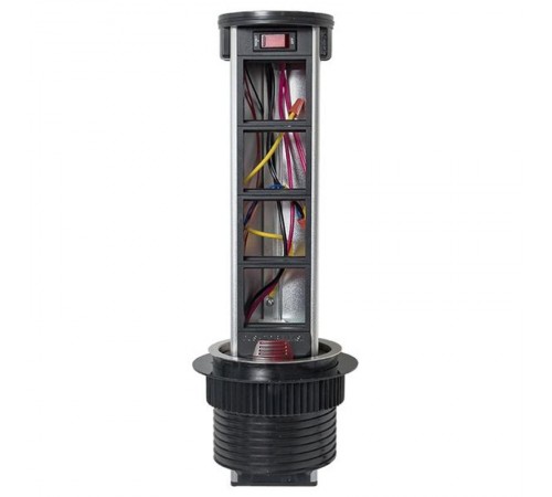 Встраиваемая мини-колонна с беспроводной зарядкой 15Вт, 8 модулей C-Line  cl-vmkwс-8-s  EKF