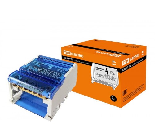 Шина "N" нулевая на DIN-рейку в корпусе 4х7групп   SQ0801-0009  TDM