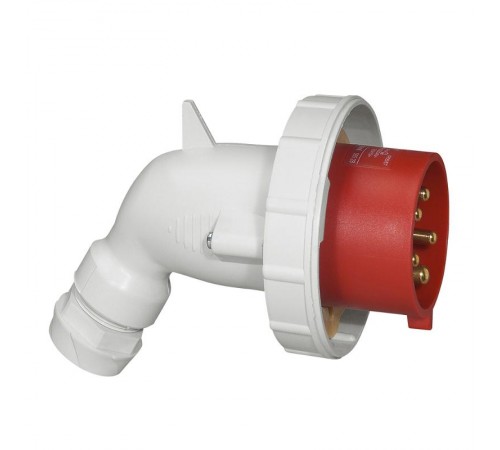 Вилка моб.угл. 32А 3К+Н+З 380В IP67  056528  Legrand