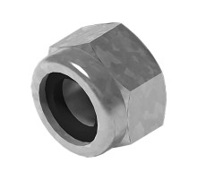 Гайка М10 DIN 985 самоконтрящаяся, класс прочности 8, гальван. цинк, 067119  ГМСК-10.8-DIN-ЭЦ   Ostec