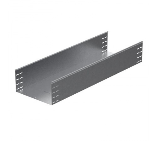 Универсальный лоток неперфорированный 300х200х3000, толщ. 1,0 мм, гор. цинк, 383232  УЛН-300х200х3000-1,0-ГЦ   Ostec