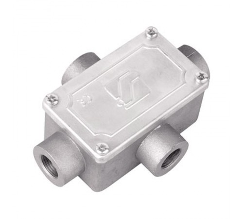 Коробка распределительная алюминиевая, 4 ввода, М16х1,5 ,IP55,118х83х42мм  6430-16A  DKC