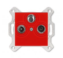 ABB Levit Красный Розетка TV-R-SAT единственная  5011H-A03303 65W  2CHH083303A6065  ABB