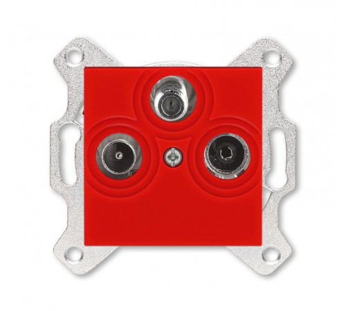 ABB Levit Красный Розетка TV-R-SAT единственная  5011H-A03303 65W  2CHH083303A6065  ABB