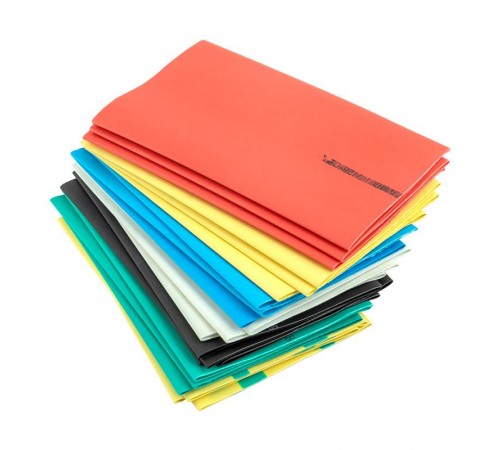 Термоусаживаемая трубка ТУТ нг 40/20 набор:7 цветов по 3шт. 100мм. EKF PROxima  tut-n-40  EKF