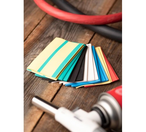 Термоусаживаемая трубка ТУТ нг 40/20 набор:7 цветов по 3шт. 100мм. EKF PROxima  tut-n-40  EKF