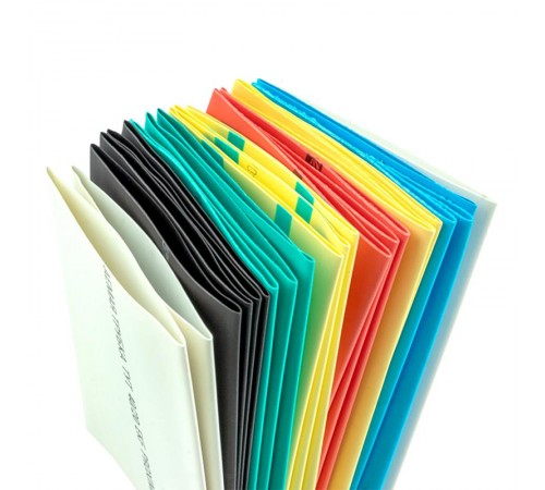 Термоусаживаемая трубка ТУТ нг 40/20 набор:7 цветов по 3шт. 100мм. EKF PROxima  tut-n-40  EKF