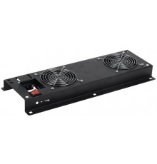 Вентиляторная панель с выключателем 2 модуля черная  FM05-21M  ITK