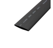 Термоусадка 30,0 / 15,0 мм, черная (1м)  23-0006  REXANT