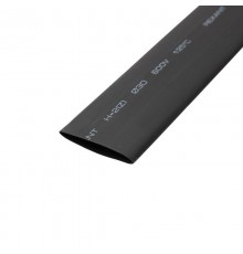 Термоусадка 30,0 / 15,0 мм, черная (1м)  23-0006  REXANT