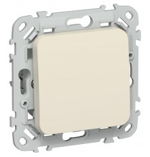 FLITE Выключатель 1-клавишный 10А ВС11-1-0-ФлСл сливочный  FI-V10-0-10-1-K86  IEK