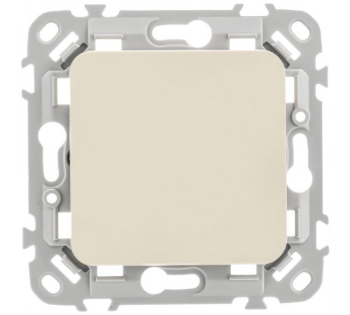 FLITE Выключатель 1-клавишный 10А ВС11-1-0-ФлСл сливочный  FI-V10-0-10-1-K86  IEK