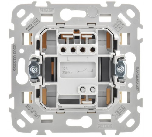 FLITE Выключатель 1-клавишный 10А ВС11-1-0-ФлН навахо  FI-V10-0-10-1-K87  IEK