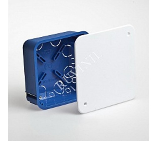 Коробка распределительная с/у 100х100х45 металлические лапки, с крышкой  10161  Рувинил