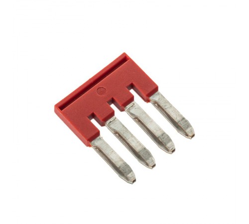 Перемычка вставная, для клемм на 2.5 кв.мм, 4-х полюсная  SBF-4-5  DKC