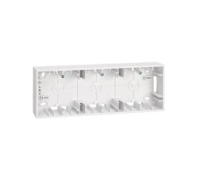 Simon 27 Монтажная коробка для накладного монтажа, 3 поста, 86х235х37мм, S27 Play, белый  2700753-030  Simon