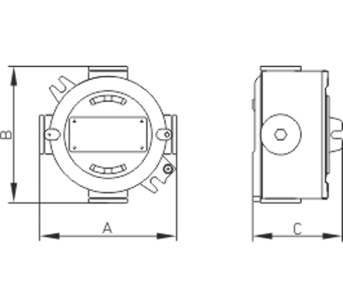 Коробка соединительная взрывозащищенная LTJB-IIC-R6-[LT-B-TS2MA(A/B/C/D)]  2327000040  Световые Технологии