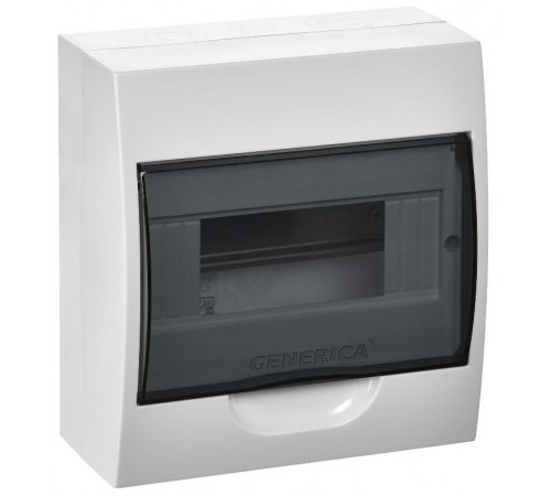 Бокс ЩРН-П-8 модулей навесной пластик IP41 (200х148х95мм)  MKP12-N-08-41-G  GENERICA