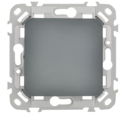 FLITE Выключатель 1-клавишный 10А ВС11-1-0-ФлМА мокрый асфальт  FI-V10-0-10-1-K80  IEK