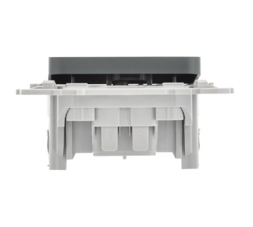 FLITE Выключатель 1-клавишный 10А ВС11-1-0-ФлМА мокрый асфальт  FI-V10-0-10-1-K80  IEK