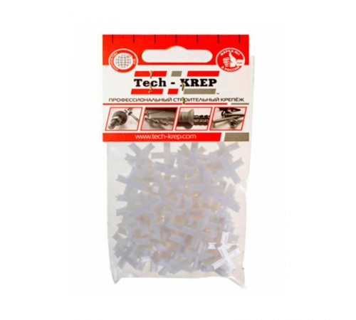 Крестик для плитки 4,0 мм (100 шт) - пакет  103643  Tech-KREP