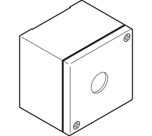Корпус кнопочного поста KEM1-0 металлический на 1 элемент  SK616701-AA  ABB