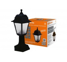 Светильник садово-парковый НТУ 04-60-001 четырехгранник, стойка, пластик, расс.пластик, черный  SQ0330-0765  TDM