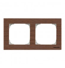 Рамка 2-постовая, серия SKY, цвет дерево венге2CLA857200A2101 ABB
